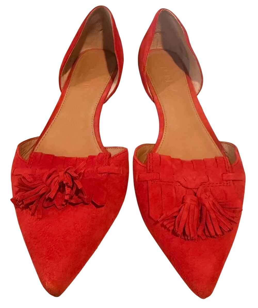 J Crew Leather Point Flats